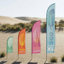 Load image into Gallery viewer, JetStream 360 Feather Flag Mock Lineup
