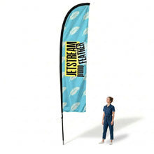 Load image into Gallery viewer, JetStream Promo Feather Flag Large Scale
