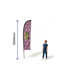 Load image into Gallery viewer, JetStream Promo Feather Flag Medium Height
