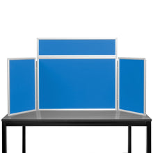 Load image into Gallery viewer, DisplayPro Aluminium - Junior Desktop Display Board - Blueberry Fabric
