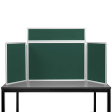 Load image into Gallery viewer, DisplayPro Aluminium - Junior Desktop Display Board - Bottle Green Fabric
