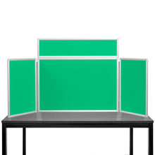 Load image into Gallery viewer, DisplayPro Aluminium - Junior Desktop Display Board - Green Fabric
