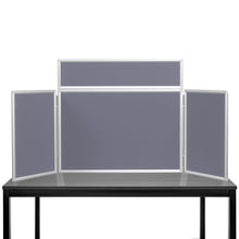 Load image into Gallery viewer, DisplayPro Aluminium - Junior Desktop Display Board - Gunmetal Grey Fabric
