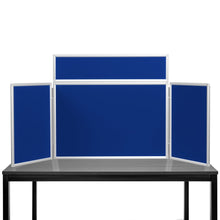 Load image into Gallery viewer, DisplayPro Aluminium - Junior Desktop Display Board - Navy Blue Fabric
