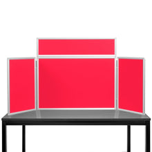 Load image into Gallery viewer, DisplayPro Aluminium - Junior Desktop Display Board - Red Fabric
