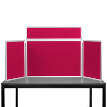 Load image into Gallery viewer, DisplayPro Aluminium - Junior Desktop Display Board - Wine Red Fabric
