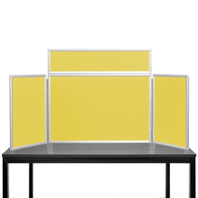 Load image into Gallery viewer, DisplayPro Aluminium - Junior Desktop Display Board - Yellow Fabric

