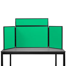 Load image into Gallery viewer, DisplayPro Junior Desktop Display Board - Black Frame - Green Fabric
