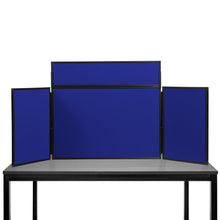 Load image into Gallery viewer, DisplayPro Junior Desktop Display Board - Black Frame - Royal Blue Fabric
