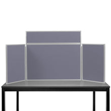 Load image into Gallery viewer, DisplayPro Junior Desktop Display Board - Grey Frame - Gunmetal Fabric
