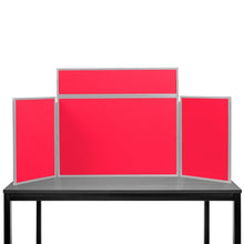 Load image into Gallery viewer, DisplayPro Junior Desktop Display Board - Grey Frame - Red Fabric
