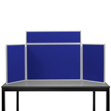 Load image into Gallery viewer, DisplayPro Junior Desktop Display Board - Grey Frame - Royal Blue Fabric
