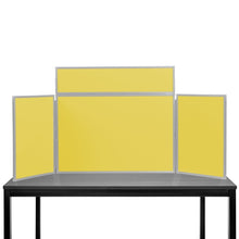 Load image into Gallery viewer, DisplayPro Junior Desktop Display Board - Grey Frame - Yellow Fabric

