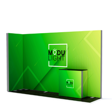 Load image into Gallery viewer, ModuLIGHT LED Lightbox Exhibition - L-Shape - 4m x 1m
