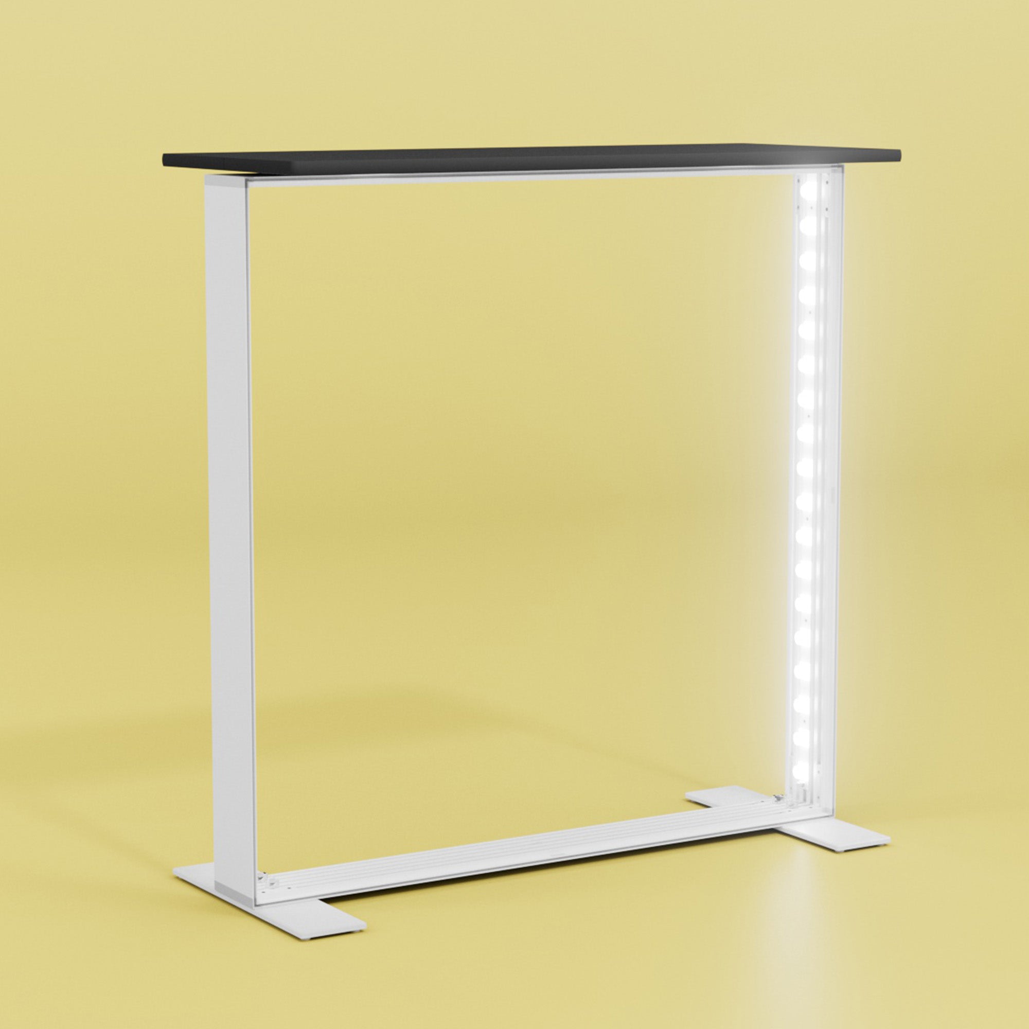LEDUP Counter | Portable Backlit LED Exhibition Counter – Display Wizard