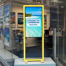 Load image into Gallery viewer, LINEUP Screen 200 – Freestanding RGB Digital Signage Display
