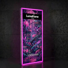 Load image into Gallery viewer, LumaFrame_LED_-_Purple With Internal Lighting

