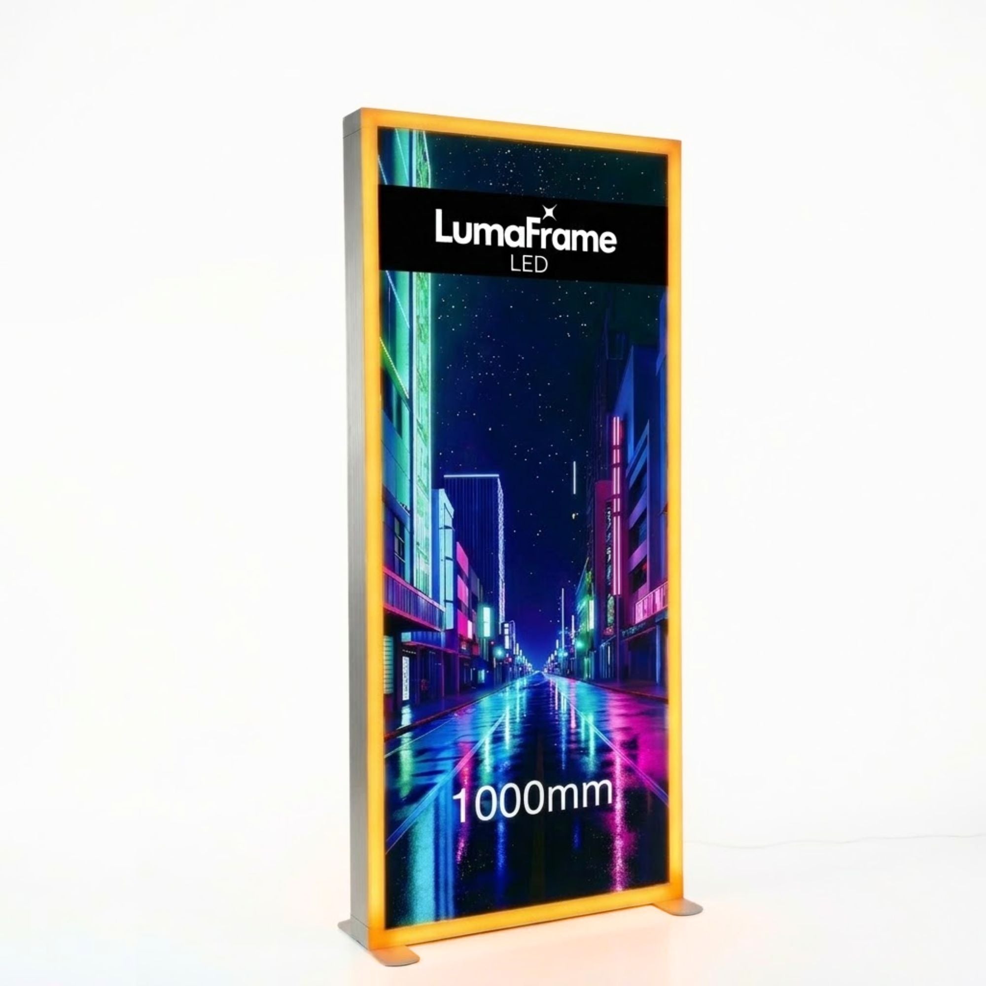 LumaFrame LED Lightbox Display Stand | Colour Change SEG Display ...