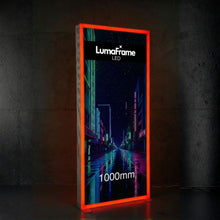 Load image into Gallery viewer, LumaFrame RED Dark background
