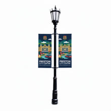 Load image into Gallery viewer, Mistral Twin Lamp Post Banner
