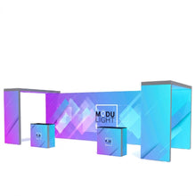 Load image into Gallery viewer, ModuLIGHT LED Backlit Exhibition Stand - Backwall with 2 Arches - 8m White
