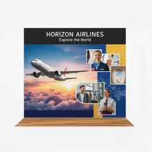 Load image into Gallery viewer, QwikFRAME 3x3 Backwall Fabric Pop Up Modular Exhibition Stand
