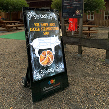 Load image into Gallery viewer, Outdoor Digital Battery A-Board – 43" Menu
