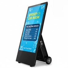 Load image into Gallery viewer, Outdoor Digital Battery A-Board 43 inch Side View
