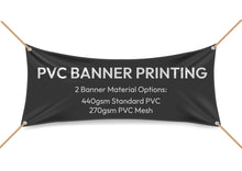 Load image into Gallery viewer, Custom Printed PVC Banners
