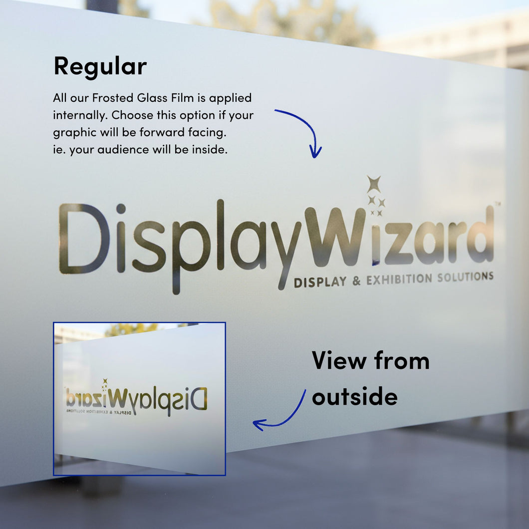 Print Services Frosted Window Film Cut Out Regular