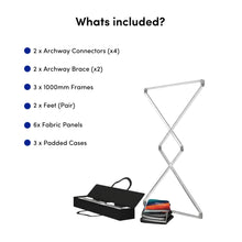 Load image into Gallery viewer, Qwikframe Archway whats included
