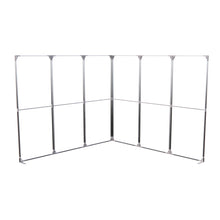 Load image into Gallery viewer, QwikFRAME-FabricPopUpModularExhibitionStand-3x3L-Shape-Frames
