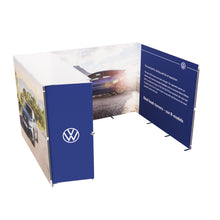 Load image into Gallery viewer, QwikFRAME-SeamlessFabricModularStand-4x3U-ShapewithStorage
