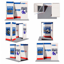 Load image into Gallery viewer,  QwikFRAME - Modular Exhibition Display - 3x2 Backwall with Arch and Storage - 3D Range
