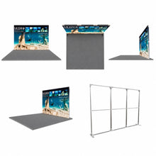 Load image into Gallery viewer, QwikFRAME 3x3 Backwall Fabric Pop Up Modular Exhibition Stand - 3D Range
