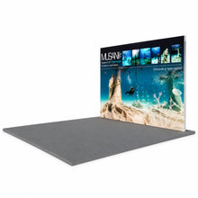Load image into Gallery viewer, QwikFRAME 3x3 Backwall Fabric Pop Up Modular Exhibition Stand - Side View
