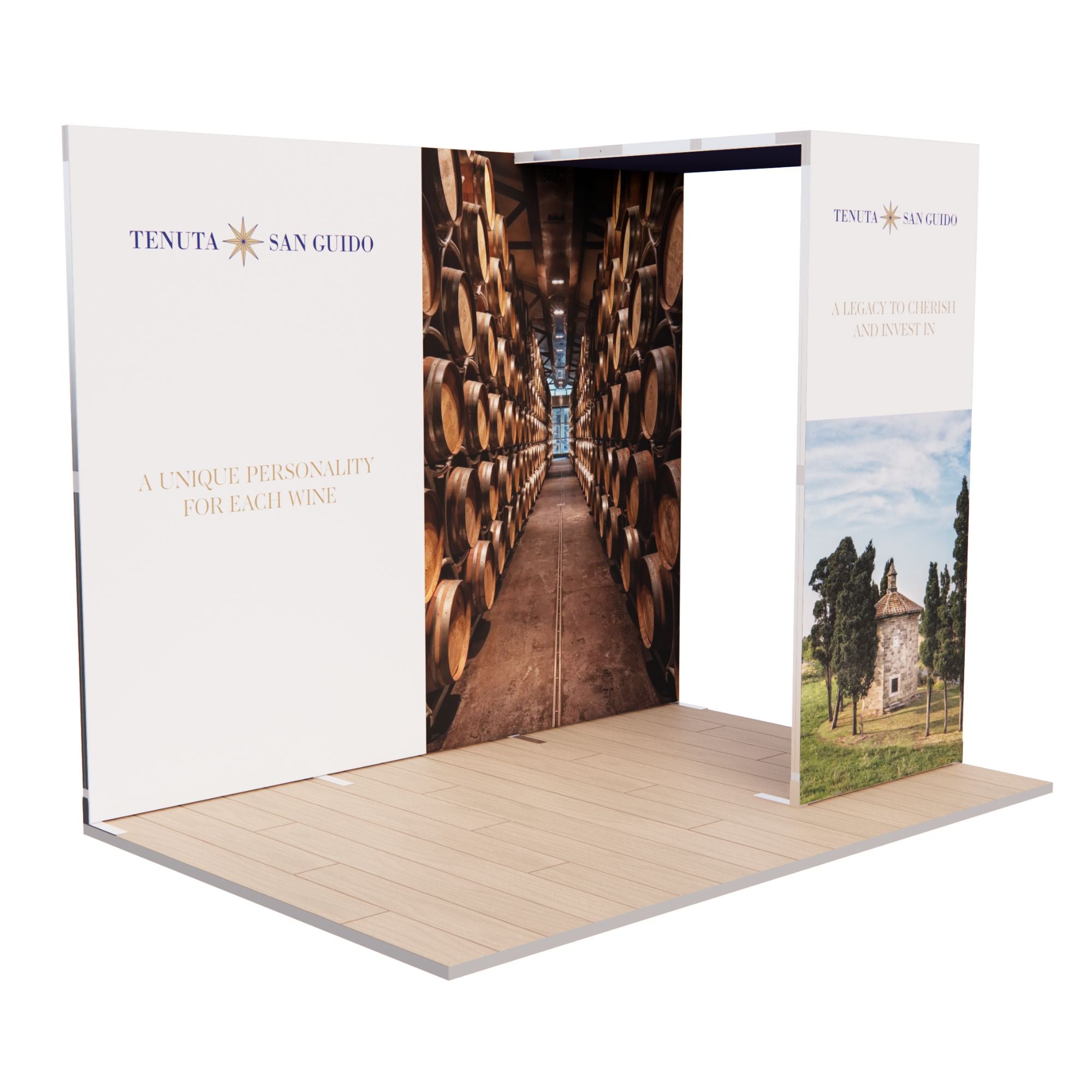 QwikFRAME 3x2 Backwall with Arch | Modular SEG Fabric Display Kit ...