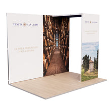 Load image into Gallery viewer, Qwikframe-ModularExhibitionDisplay-3x2BackwallwithArch-OnFloor
