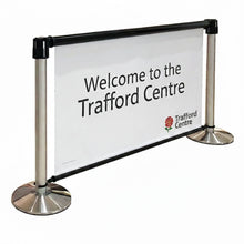 Load image into Gallery viewer, Rollersign Queue Barrier trafford 
