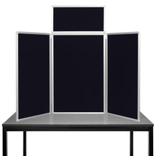 Load image into Gallery viewer, DisplayPro Aluminium - Senior Desktop Display Board - Black Fabric
