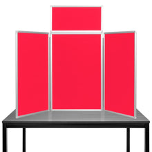 Load image into Gallery viewer, DisplayPro Aluminium - Senior Desktop Display Board - Red Fabric
