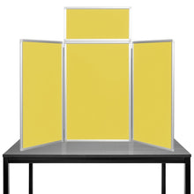 Load image into Gallery viewer, DisplayPro Aluminium - Senior Desktop Display Board - Yellow Fabric
