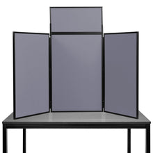 Load image into Gallery viewer, DisplayPro Senior Desktop Display Board - Black Frame - Gunmetal Grey Fabric
