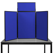 Load image into Gallery viewer, DisplayPro Senior Desktop Display Board - Black Frame - Royal Blue Fabric
