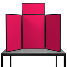 Load image into Gallery viewer, DisplayPro Senior Desktop Display Board - Black Frame - Wine Red Fabric

