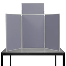 Load image into Gallery viewer, DisplayPro Senior Desktop Display Board - Grey Frame - Gunmetal Grey Fabric
