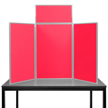 Load image into Gallery viewer, DisplayPro Senior Desktop Display Board - Grey Frame - Red Fabric
