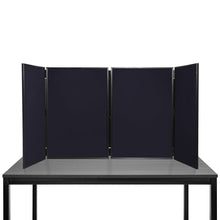 Load image into Gallery viewer, DisplayPro - Senior Plus Desktop Folding Display Board - Black Frame - Black Fabric
