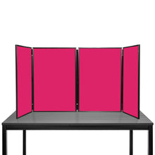 Load image into Gallery viewer, DisplayPro - Senior Plus Desktop Folding Display Board - Black Frame - Wine Red Fabric
