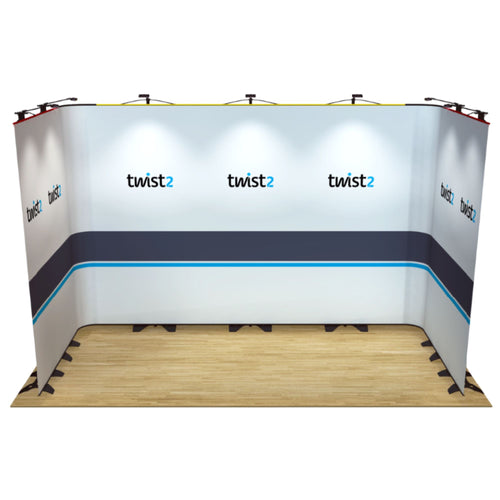 Twist2 Modular Display Stands - U Shape - 4m x 2m